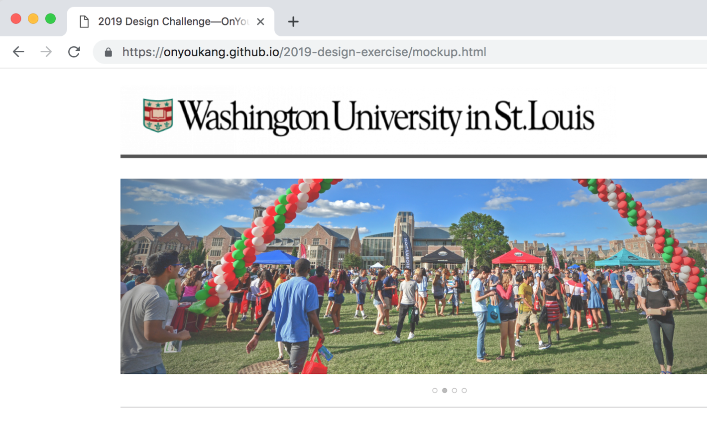 Student Organization Homepage Case Study